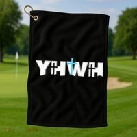 Christian Cross Yhwh Yahweh Jesus Resurrection Golf Towel thumb 1