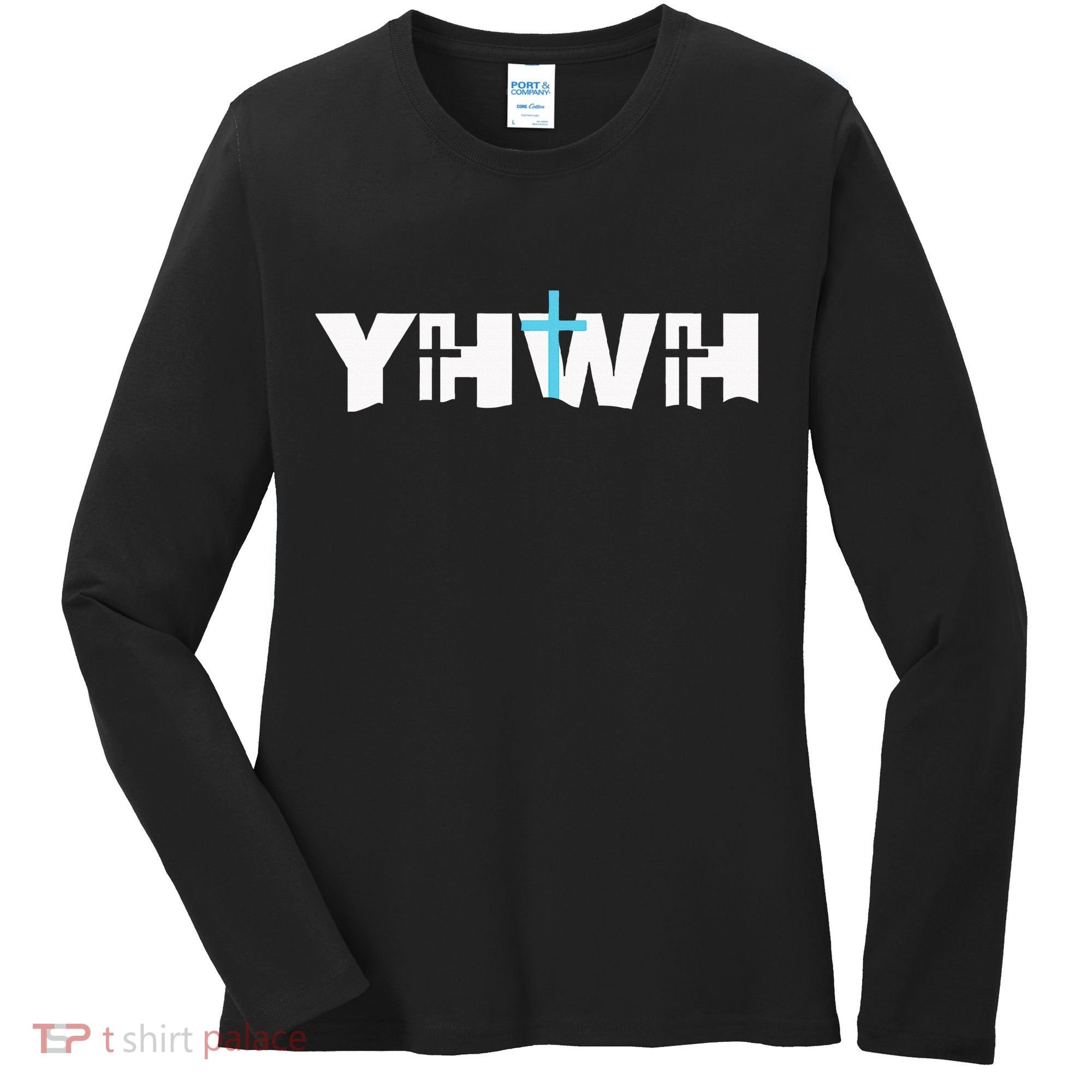 Christian Cross Yhwh Yahweh Jesus Resurrection Women's Long Sleeve Shirt