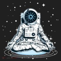 Cardano Cryptocurrency Yoga Space Astronaut Women's Sweatshirt thumb 2