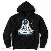 Cardano Cryptocurrency Yoga Space Astronaut Hoodie thumb 0