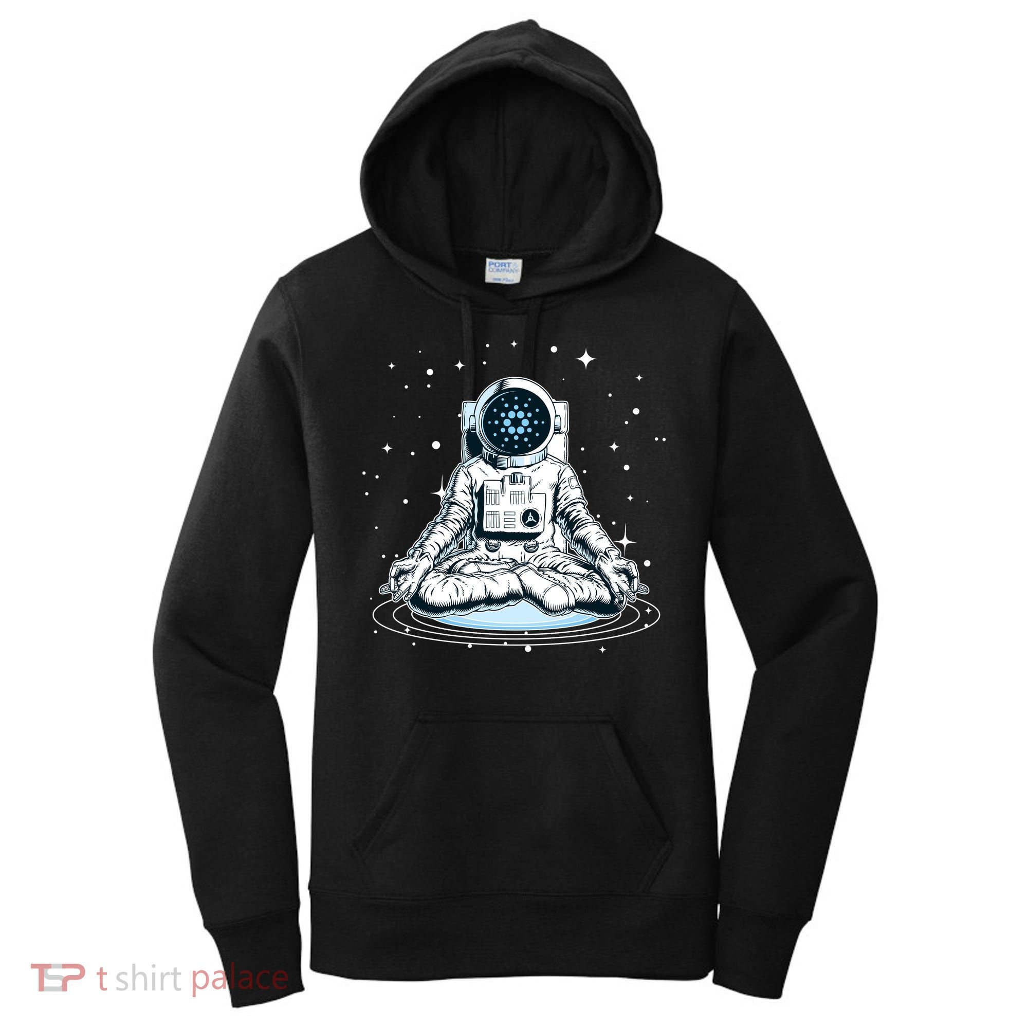 Cardano Cryptocurrency Yoga Space Astronaut Women's Hoodie