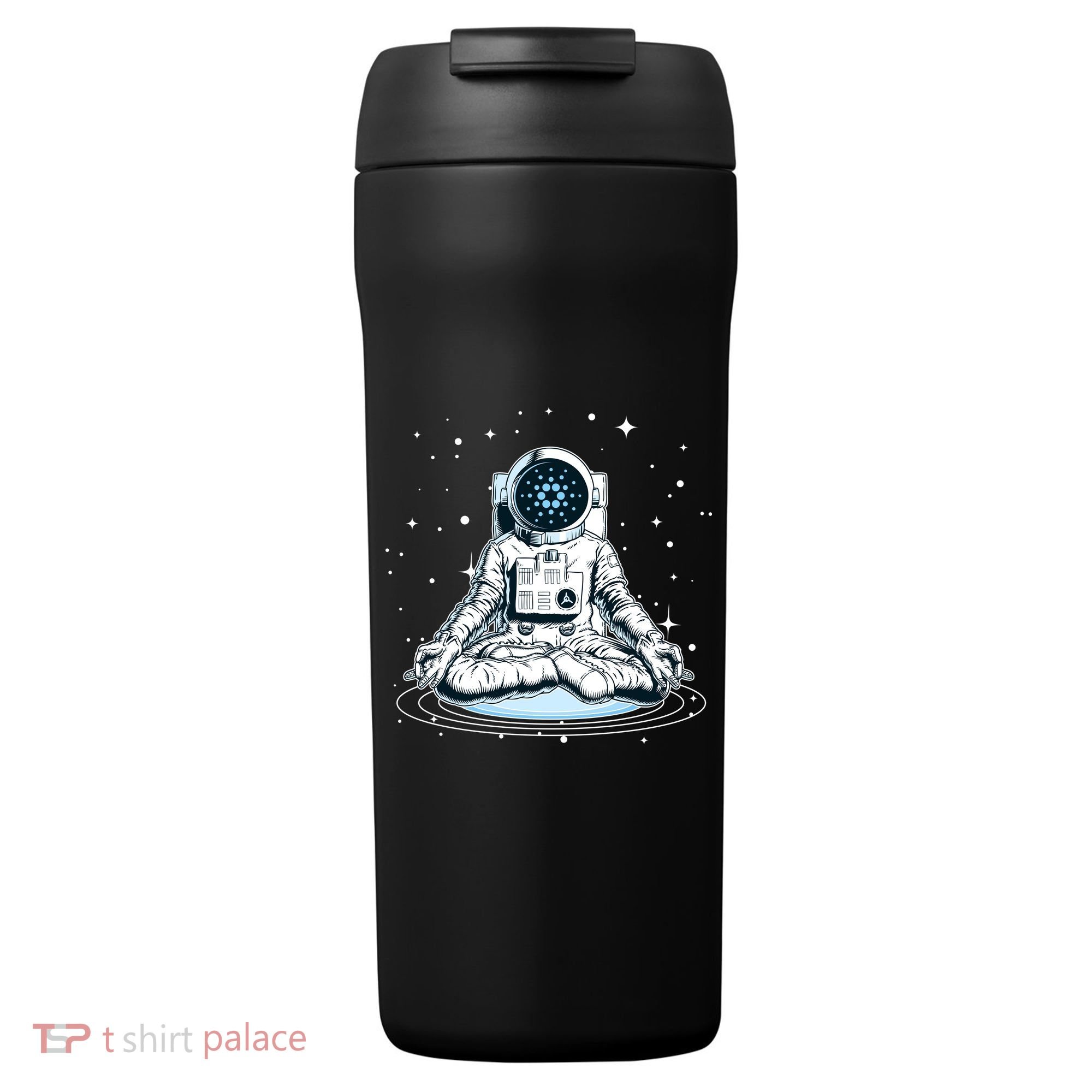 Cardano Cryptocurrency Yoga Space Astronaut 24oz Duet Stainless Steel Tumbler