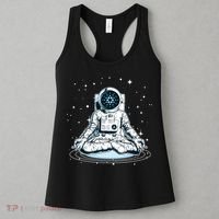 Cardano Cryptocurrency Yoga Space Astronaut Women's Tank Top thumb 3