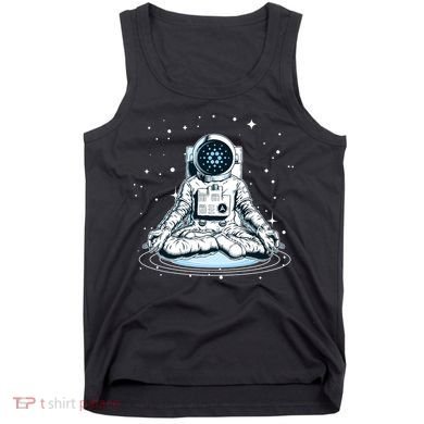 Cardano Cryptocurrency Yoga Space Astronaut Tank Top