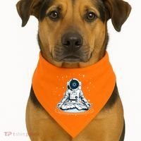 Cardano Cryptocurrency Yoga Space Astronaut USA-Made Doggie Bandana thumb 1