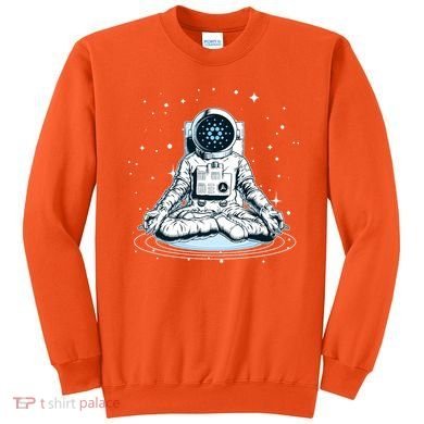 Cardano Cryptocurrency Yoga Space Astronaut Sweatshirt