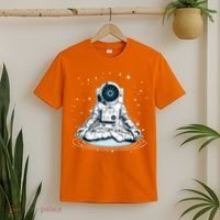 Cardano Cryptocurrency Yoga Space Astronaut T-Shirt thumb 2