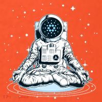 Cardano Cryptocurrency Yoga Space Astronaut Coaster thumb 2