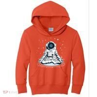 Cardano Cryptocurrency Yoga Space Astronaut Kids Hoodie thumb 0