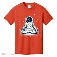 Cardano Cryptocurrency Yoga Space Astronaut Kids T-Shirt thumb 0