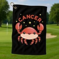 Cancer Crab Zodiac Astrology Birthday Gift Golf Towel thumb 1