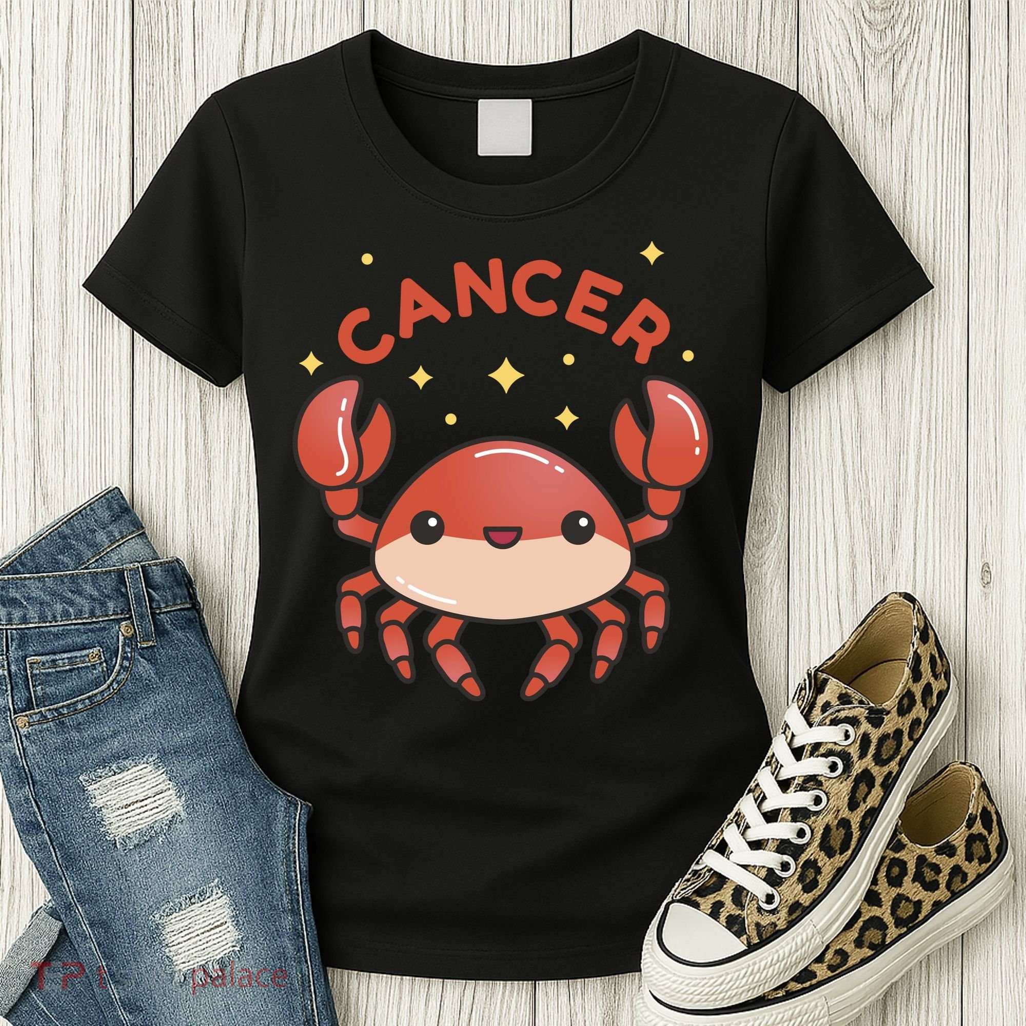 Cancer Crab Zodiac Astrology Birthday Gift Women's T-Shirt