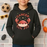 Cancer Crab Zodiac Astrology Birthday Gift Kids Hoodie thumb 2