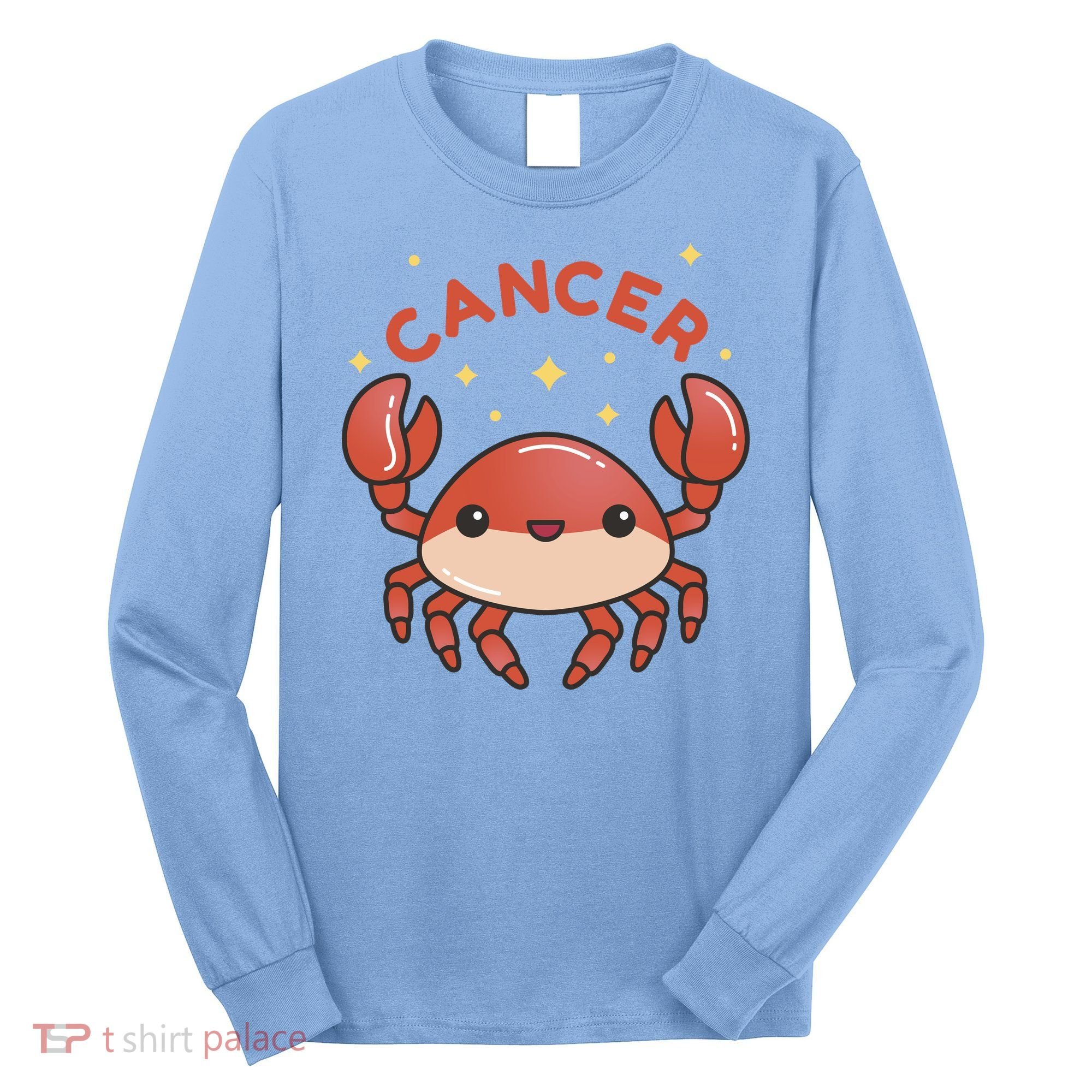 Cancer Crab Zodiac Astrology Birthday Gift Long Sleeve Shirt