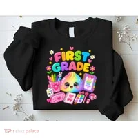 Cute Dumpling 1st First Grade Back To School Sweatshirt thumb 2