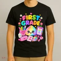 Cute Dumpling 1st First Grade Back To School T-Shirt thumb 3