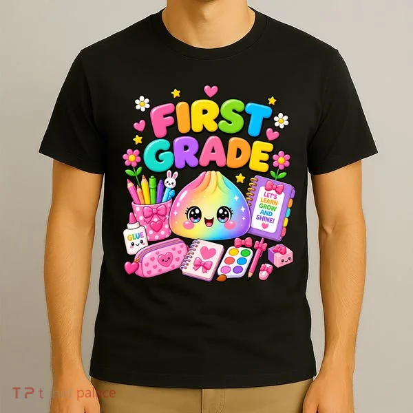 Cute Dumpling 1st First Grade Back To School T-Shirt