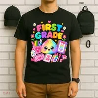 Cute Dumpling 1st First Grade Back To School T-Shirt thumb 6