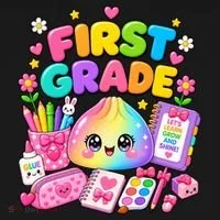 Cute Dumpling 1st First Grade Back To School Ornament thumb 1