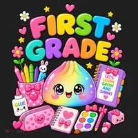 Cute Dumpling 1st First Grade Back To School Hat thumb 2