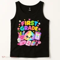 Cute Dumpling 1st First Grade Back To School Tank Top thumb 2