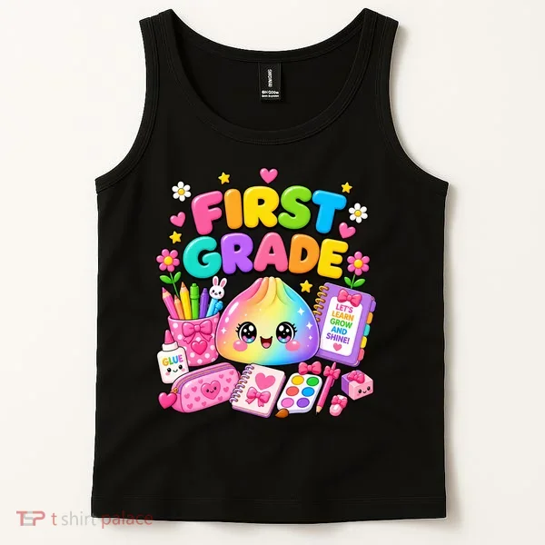 Cute Dumpling 1st First Grade Back To School Tank Top