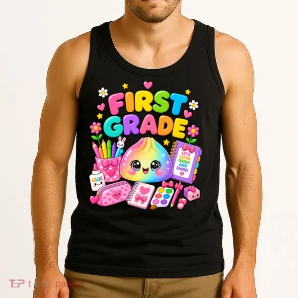 Cute Dumpling 1st First Grade Back To School Tank Top