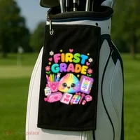 Cute Dumpling 1st First Grade Back To School Golf Towel thumb 2