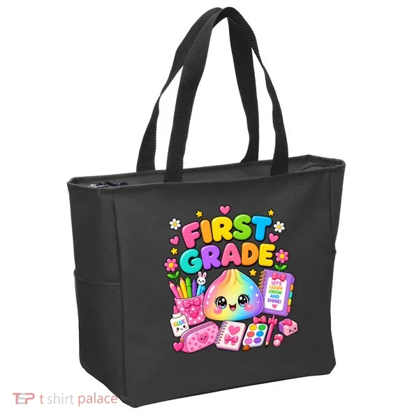 Cute Dumpling 1st First Grade Back To School Tote Bag