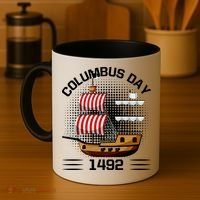 Columbus Day 1492 Coffee Mug thumb 4