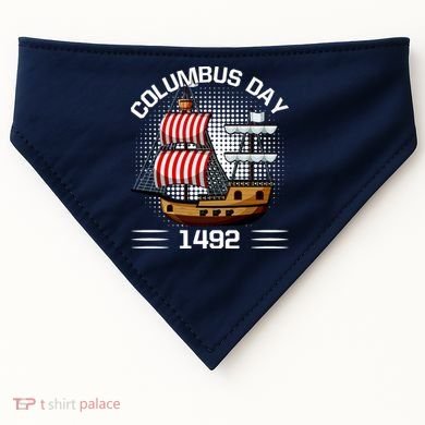Columbus Day 1492 USA-Made Doggie Bandana