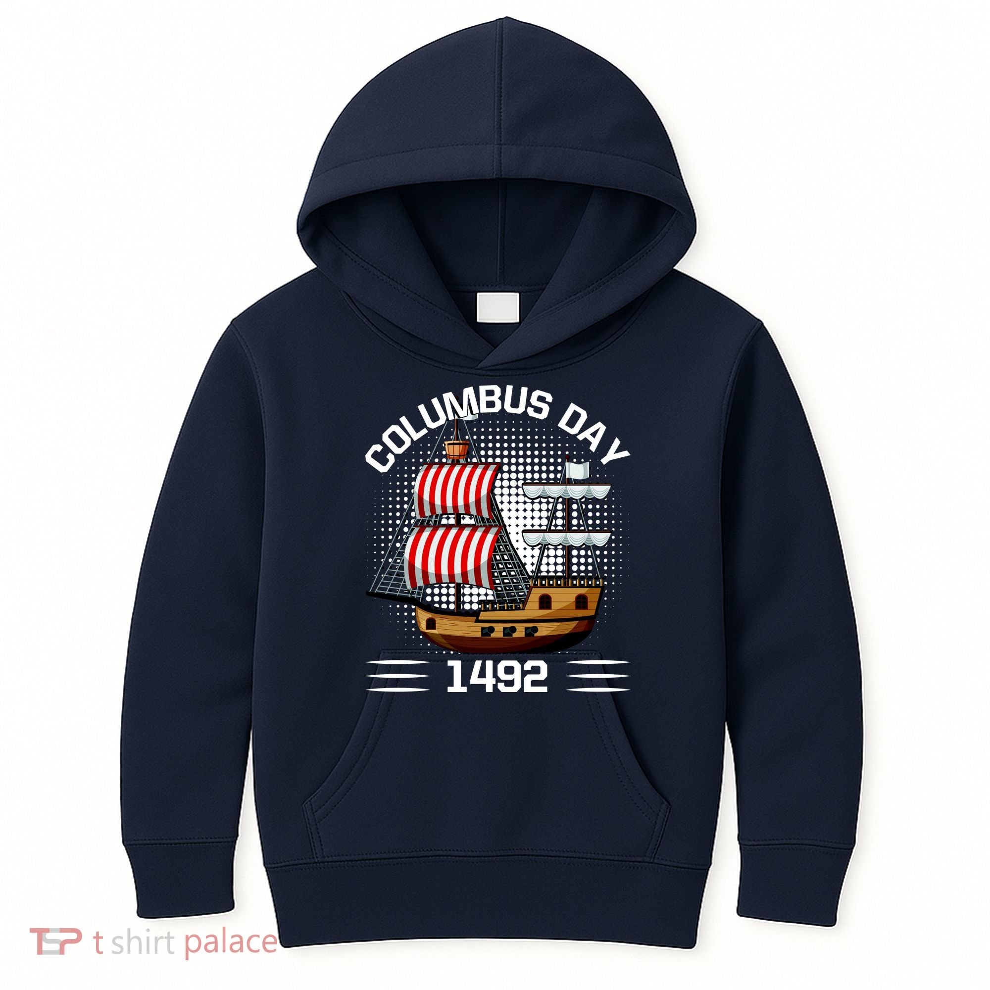 Columbus Day 1492 Kids Hoodie