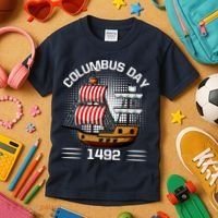 Columbus Day 1492 Kids T-Shirt thumb 3