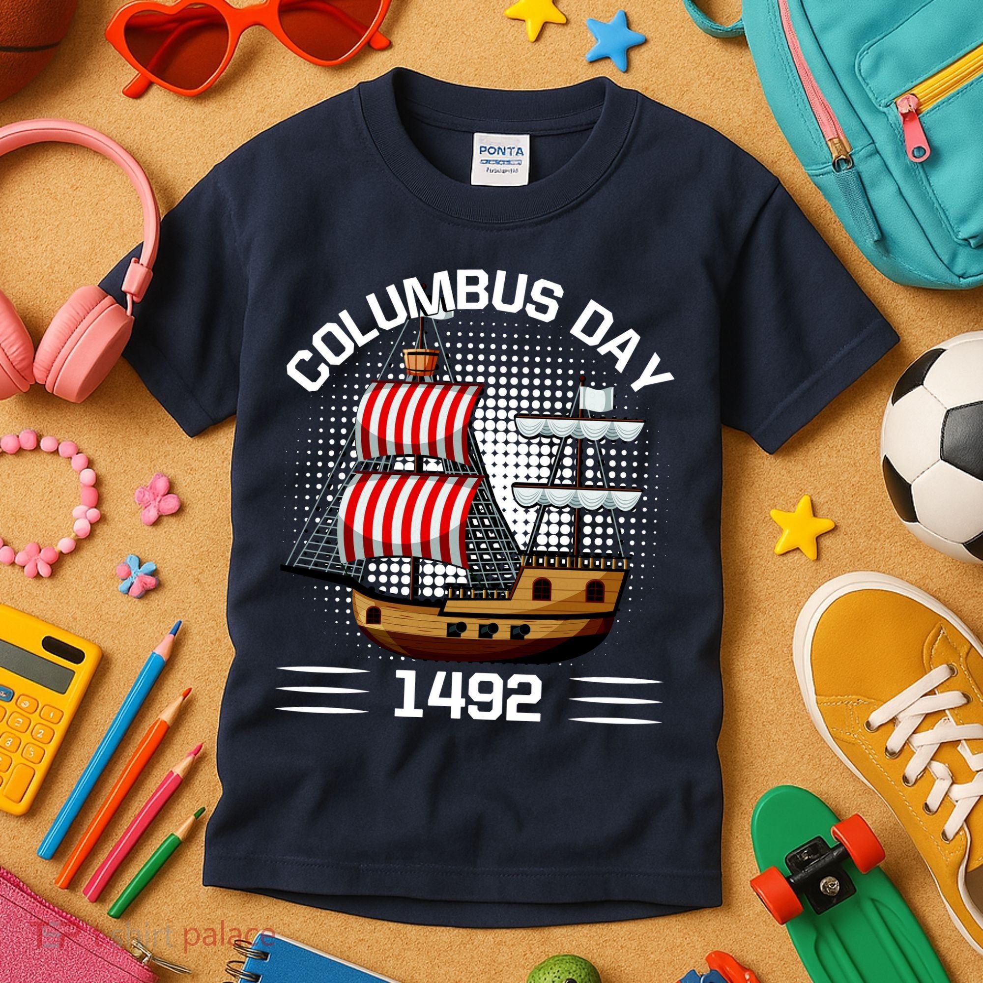Columbus Day 1492 Kids T-Shirt