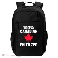 Canada Day 100% Canadian Eh To Zed Backpack thumb 0
