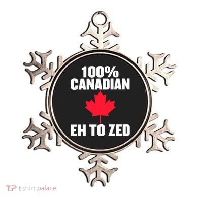 Canada Day 100% Canadian Eh To Zed Ornament