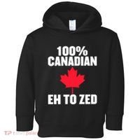Canada Day 100% Canadian Eh To Zed Toddler Hoodie thumb 0