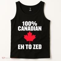 Canada Day 100% Canadian Eh To Zed Tank Top thumb 2