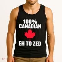 Canada Day 100% Canadian Eh To Zed Tank Top thumb 3