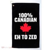 Canada Day 100% Canadian Eh To Zed Golf Towel thumb 0