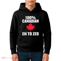 Canada Day 100% Canadian Eh To Zed Kids Hoodie thumb 4