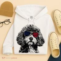 Cavapoo Dog 4th July America Usa Flag Hoodie thumb 4