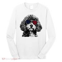 Cavapoo Dog 4th July America Usa Flag Long Sleeve Shirt thumb 0