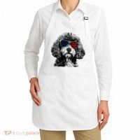 Cavapoo Dog 4th July America Usa Flag Apron thumb 2