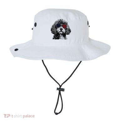 Cavapoo Dog 4th July America Usa Flag Bucket Hat
