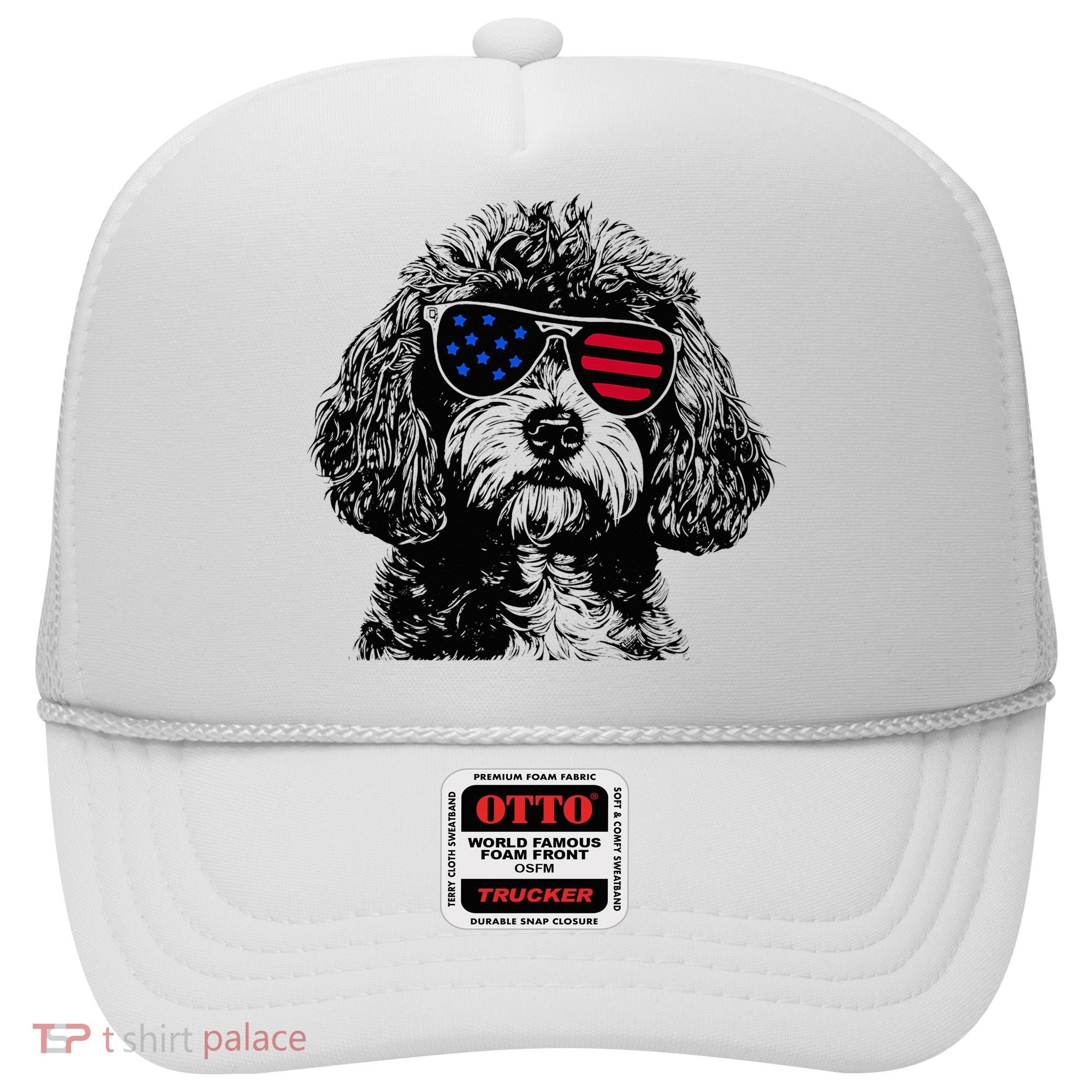 Cavapoo Dog 4th July America Usa Flag Hat