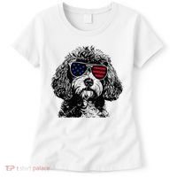 Cavapoo Dog 4th July America Usa Flag Women's T-Shirt thumb 0