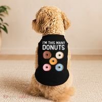 Cute Donut 5th Birthday Im This Many Donuts 5year Old Doggie Tank thumb 2
