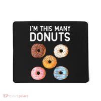 Cute Donut 5th Birthday Im This Many Donuts 5year Old Mousepad thumb 0