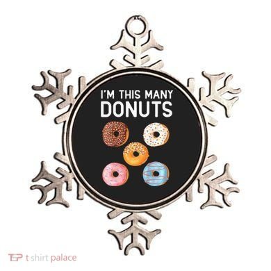 Cute Donut 5th Birthday Im This Many Donuts 5year Old Ornament